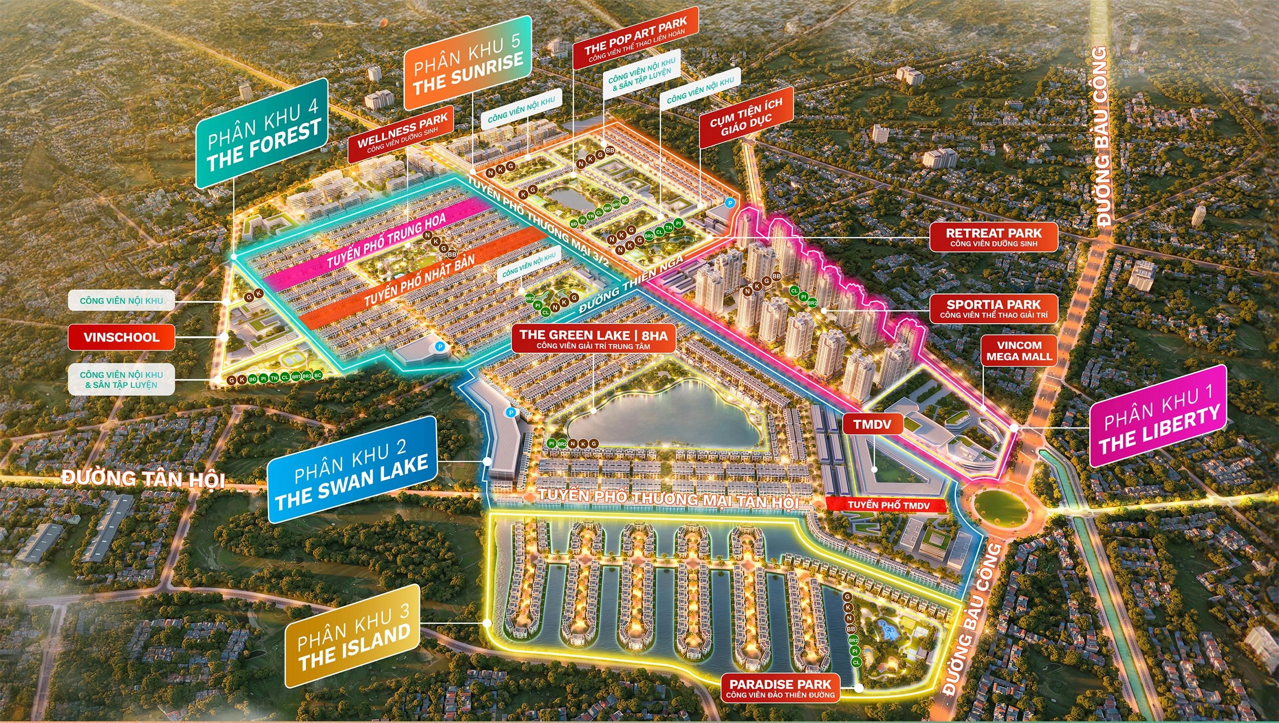 mặt bằng dự án vinhome long an