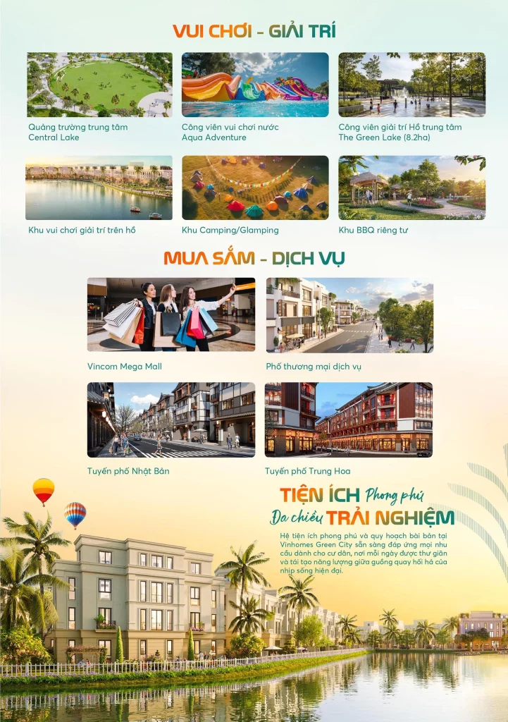 tiện ích dự án vinhome long an